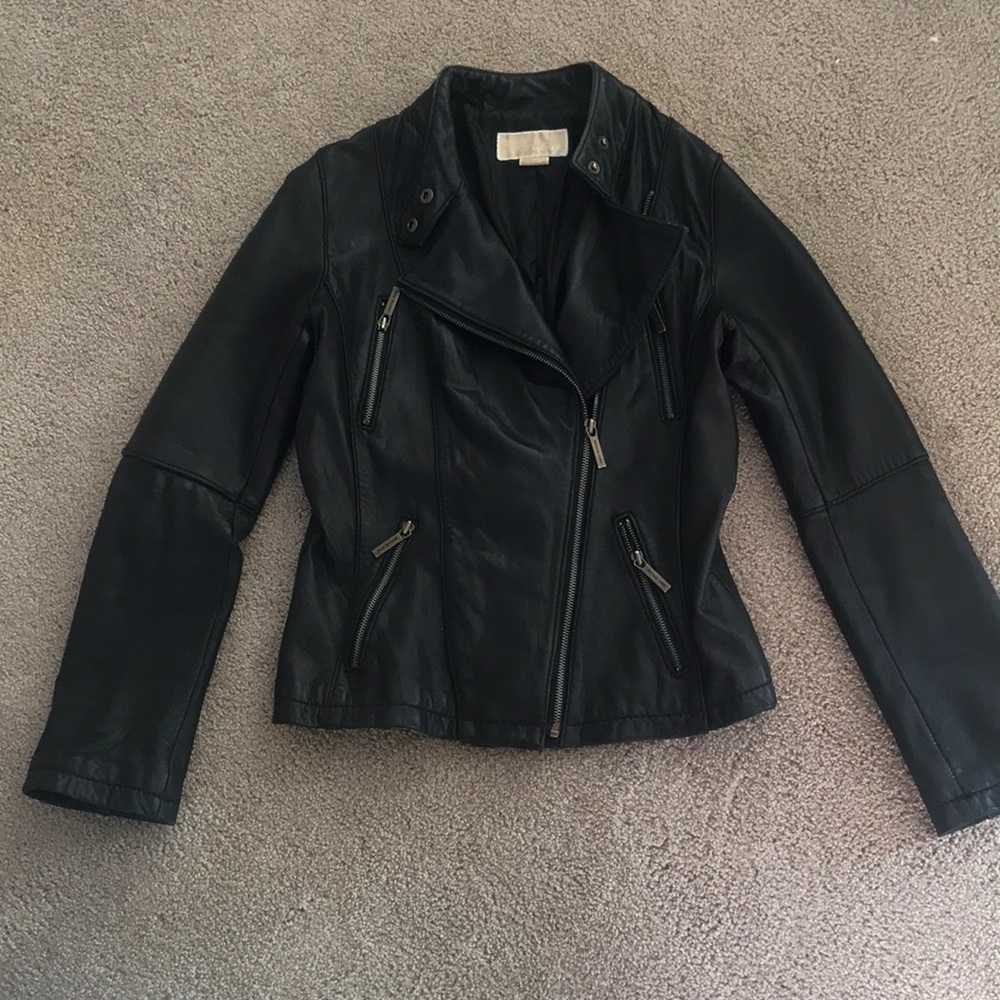 Michael Kors Leather Moto jacket
